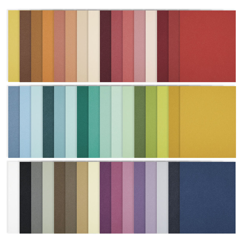Spellbinders The Full 48 8.5x11 Inch ColorWheel Cardstock Pack (48 shades)