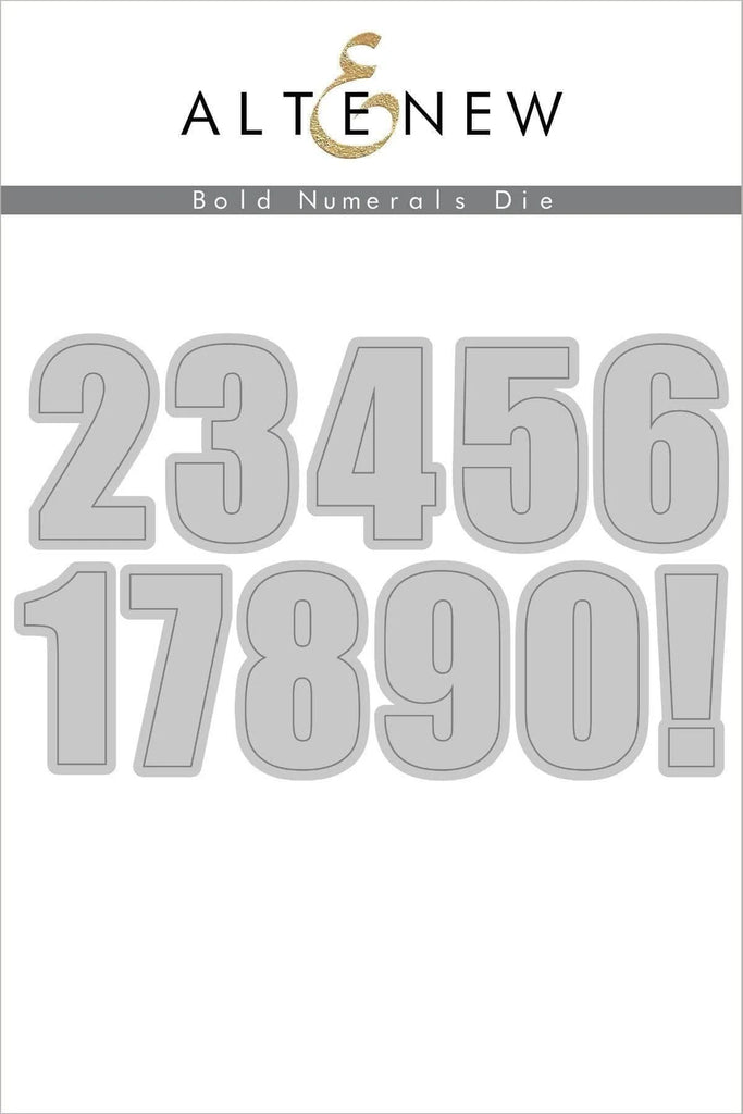 Altenew Bold Numerals Die Set