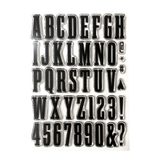 Elizabeth Craft Designs Once in a Lifetime Stamps Bold Alphabet