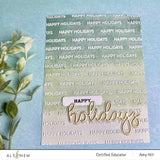 Altenew Happy Holidays 3D Embossing Folder