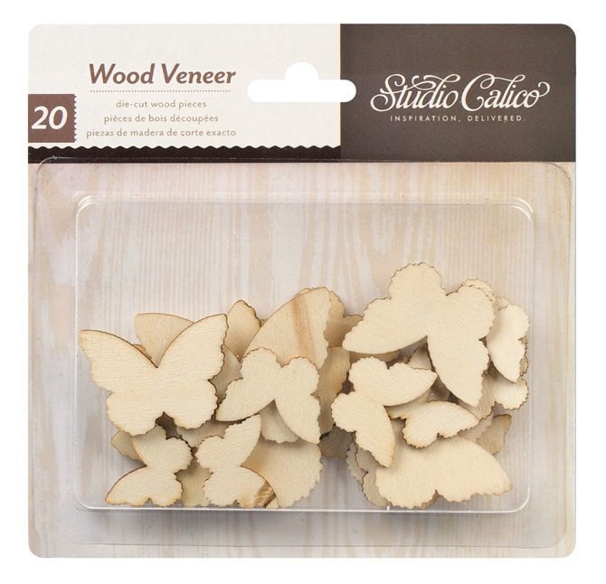 Studio Calico Wood Veener - Butterflies