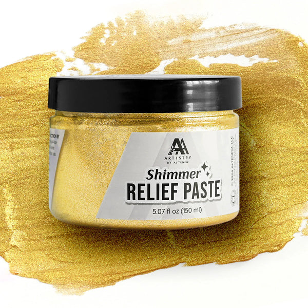 Altenew Shimmer Relief Paste - Enchanted Gold