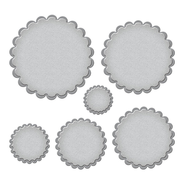 Spellbinders Classic Scalloped Circles Etched Dies