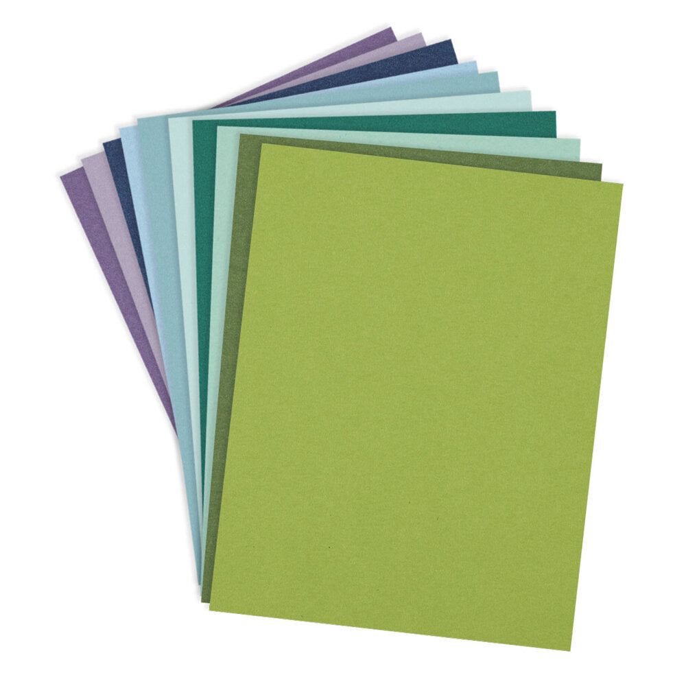 Spellbinders Cool Assortment 8.5x11 Inch ColorWheel Cardstock (20 Sheets)