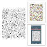 Spellbinders Floral Celebration Press Plate and Stencil Bundle