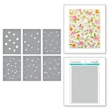 Spellbinders Floral Celebration Press Plate and Stencil Bundle