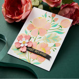 Spellbinders Glimmering Peonies Glimmer Hot Foil Plate and Stencil Bundle