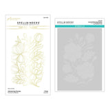 Spellbinders Glimmering Peonies Glimmer Hot Foil Plate and Stencil Bundle