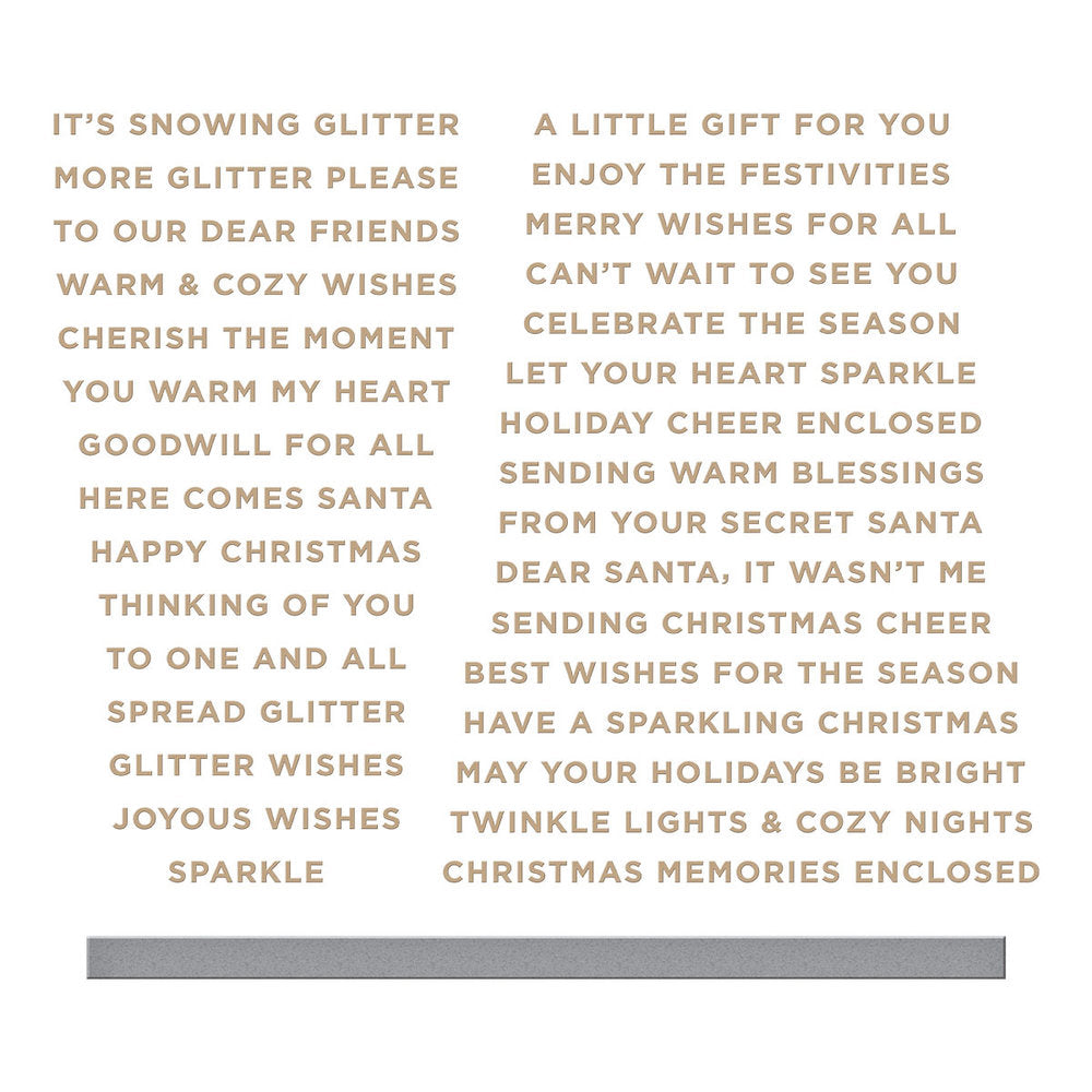 Spellbinders Glitter Wishes Glimmer Hot Foil Plate & Die