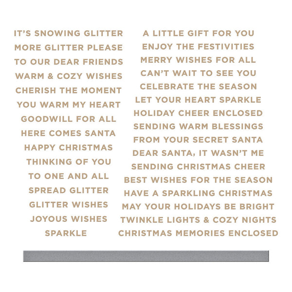 Spellbinders Glitter Wishes Glimmer Hot Foil Plate & Die