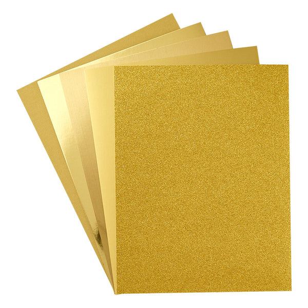 Spellbinders Gold Assortment 8 1/2x11 Inch Treasured Cardstock (15pcs)