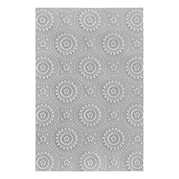 Spellbinders Mandala Blooms 3D Embossing Folder