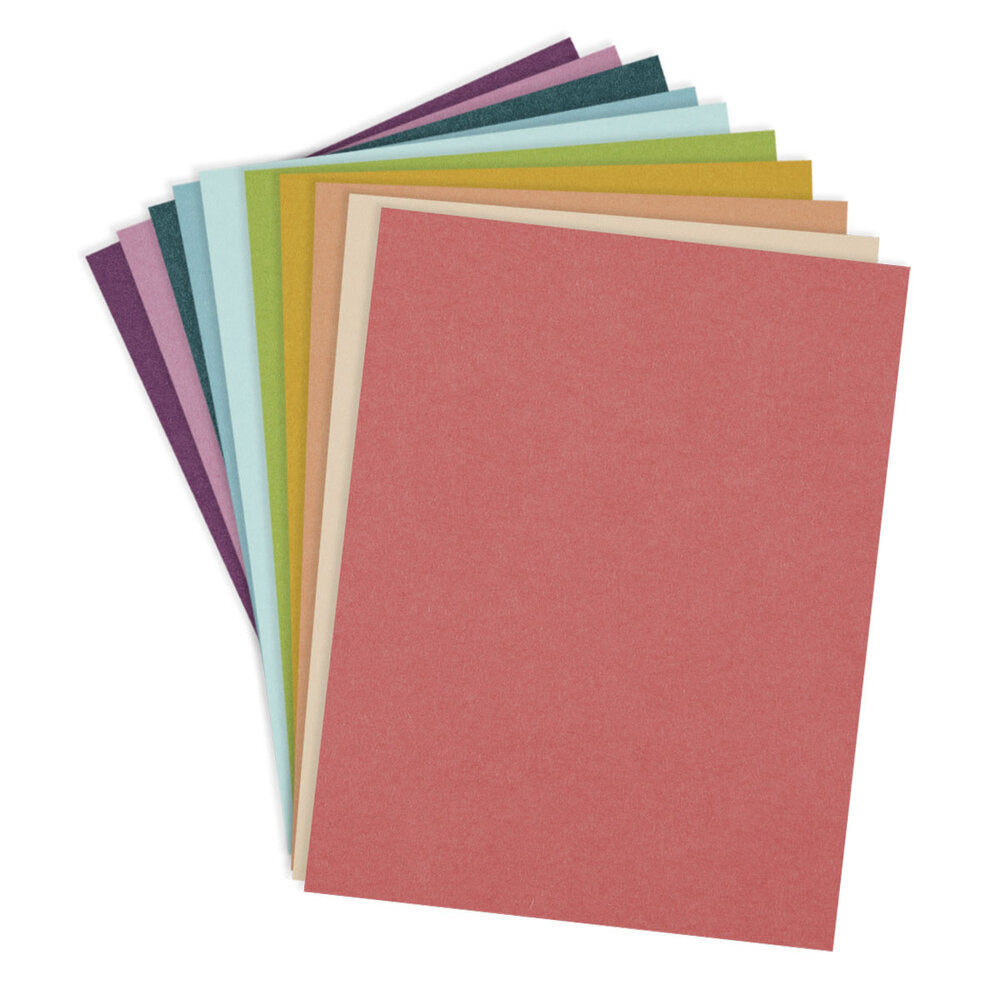 Spellbinders Rainbow Assortment 8.5x11 Inch ColorWheel Cardstock (20 Sheets)