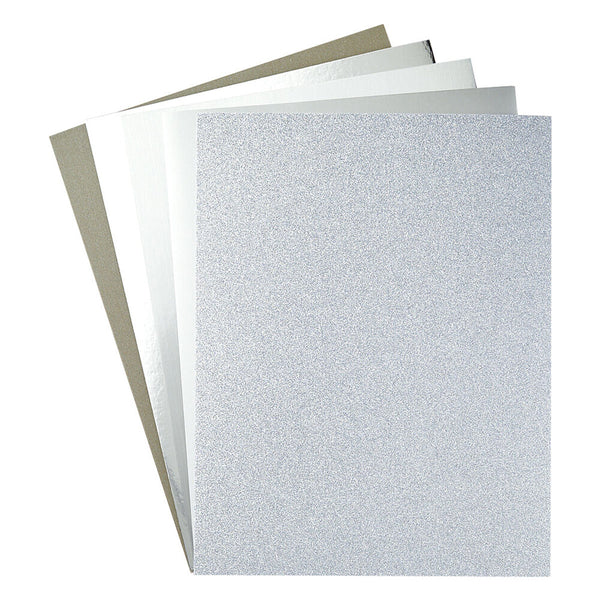 Spellbinders Silver Assortment 8 1/2x11 Inch Treasured Cardstock (15pcs)