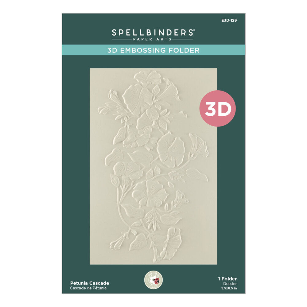 Spellbinders Petunia Cascade 3D Embossing Folder