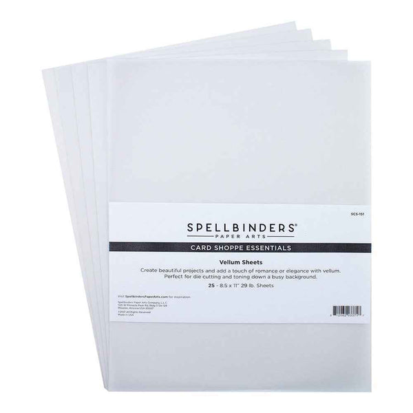 Spellbinders Vellum Sheets 8.5x11 Inch (25pcs)
