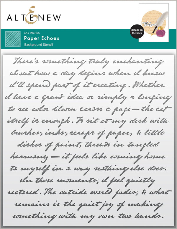 Altenew Paper Echoes Stencil